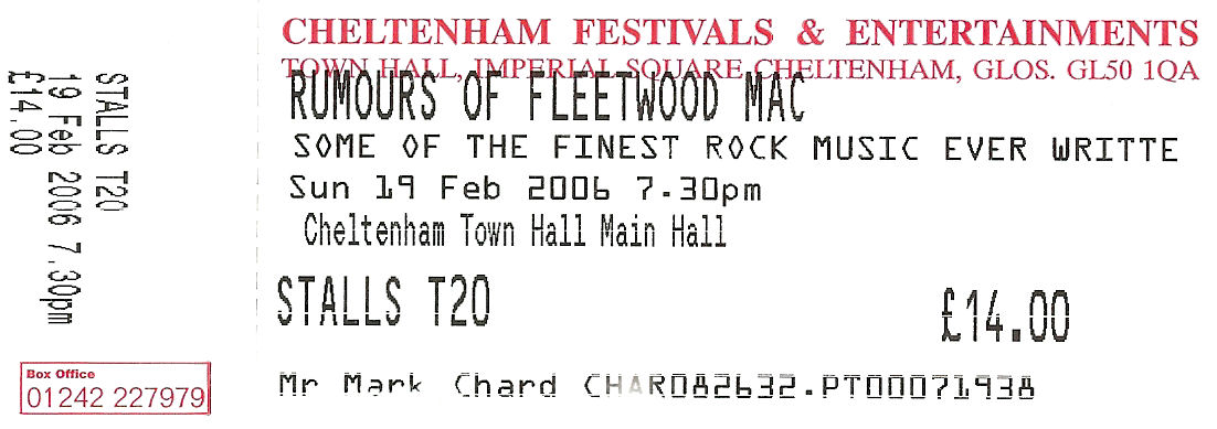 Rumours of Fleetwood Mac Ticket